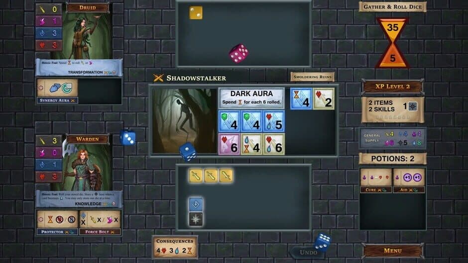 Скриншот 1 из One Deck Dungeon: Forest of Shadows