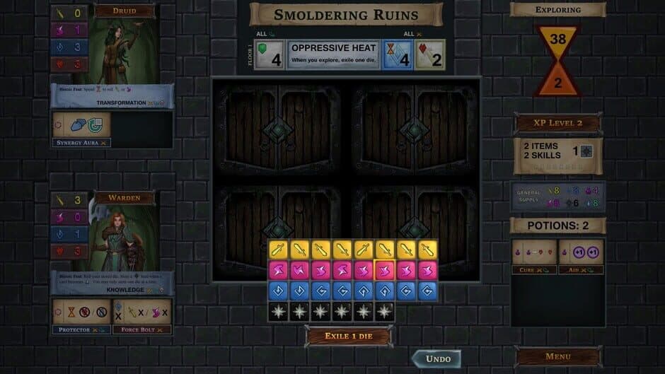 Скриншот 3 из One Deck Dungeon: Forest of Shadows