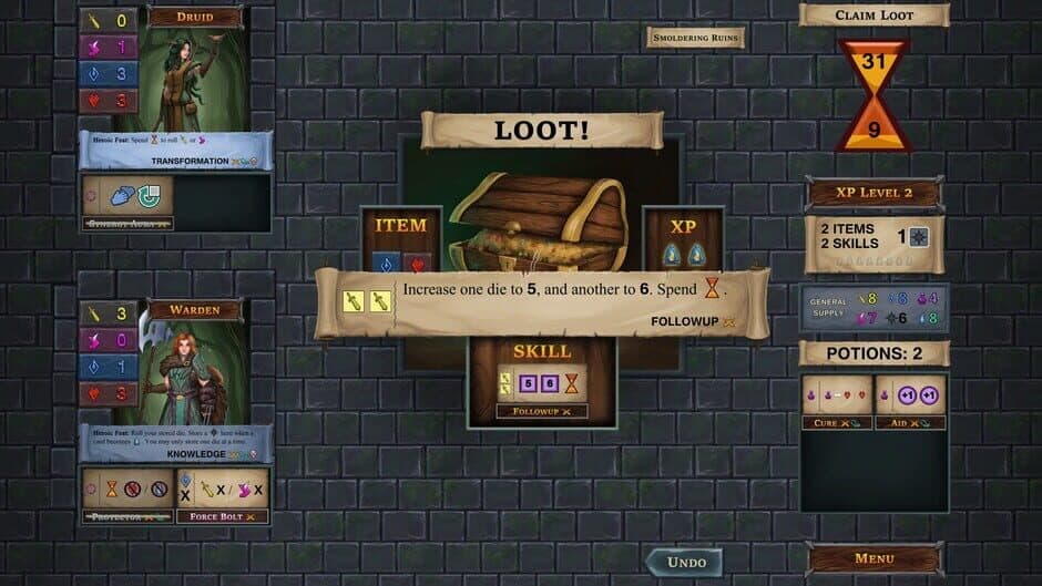 Скриншот 5 из One Deck Dungeon: Forest of Shadows