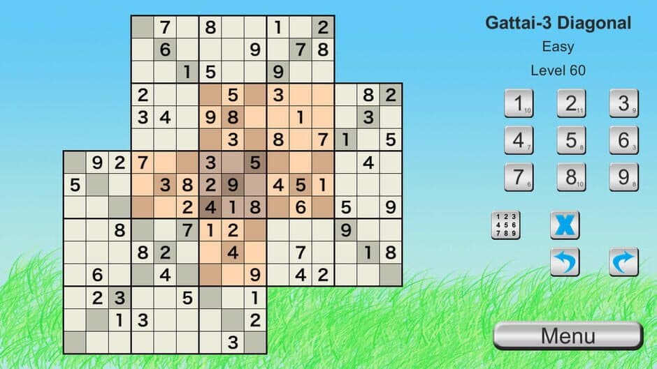 Скриншот 1 из Ultimate Sudoku Collection: Gattai-3 Diagonal Pack