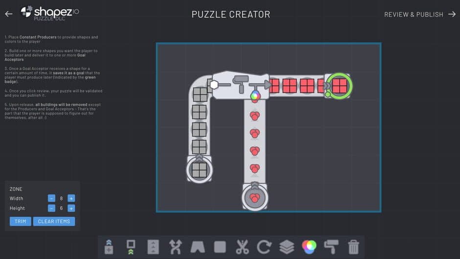 Скриншот 1 из shapez.io: Puzzle DLC