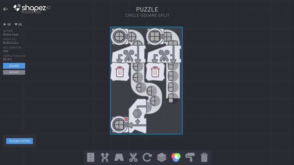 Скриншот 4 из shapez.io: Puzzle DLC