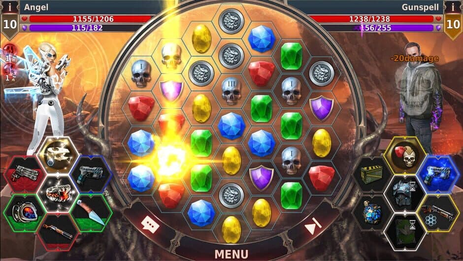 Скриншот 2 из Gunspell 2: Match 3 Puzzle RPG
