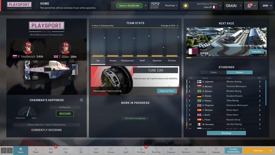 Скриншот 6 из Motorsport Manager: Create Your Own Team