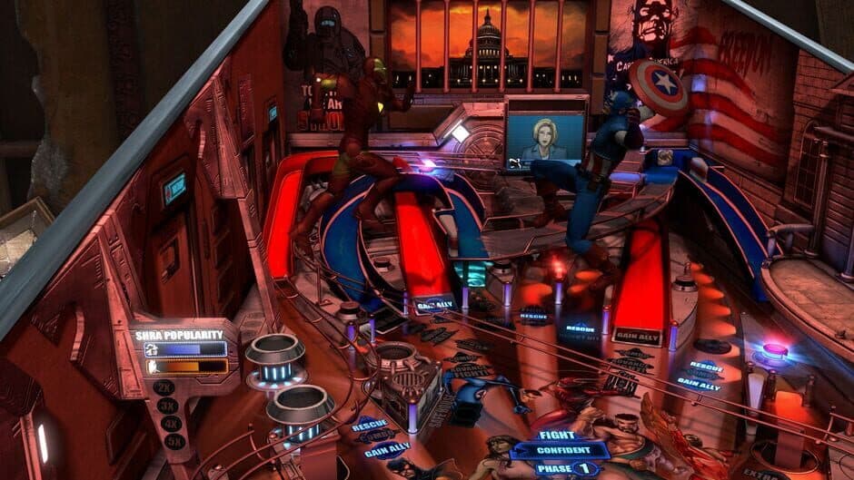 Скриншот 5 из Pinball FX3: Marvel Pinball - Heavy Hitters