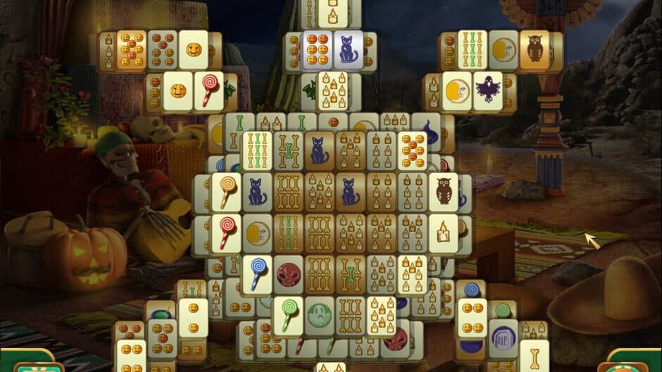 Скриншот 1 из Spooky Mahjong