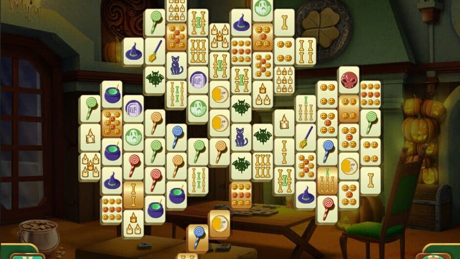Скриншот 2 из Spooky Mahjong