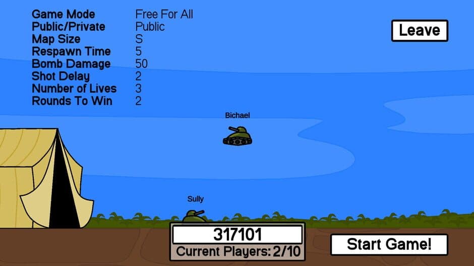 Скриншот 1 из Jumpin' Tanks