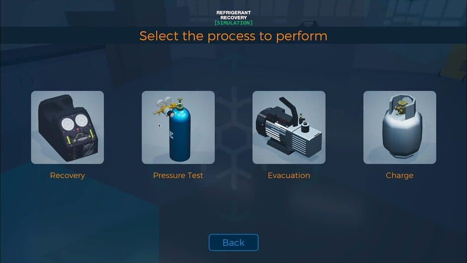 Скриншот 2 из Refrigerant Recovery Simulation