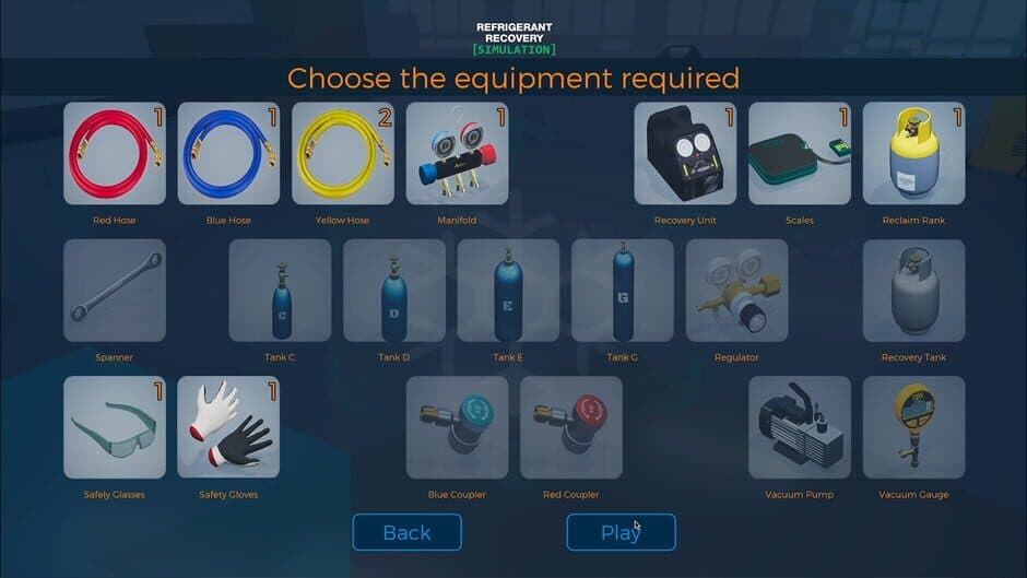 Скриншот 5 из Refrigerant Recovery Simulation
