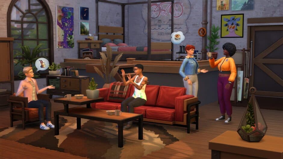 Скриншот 1 из The Sims 4: Industrial Loft Kit