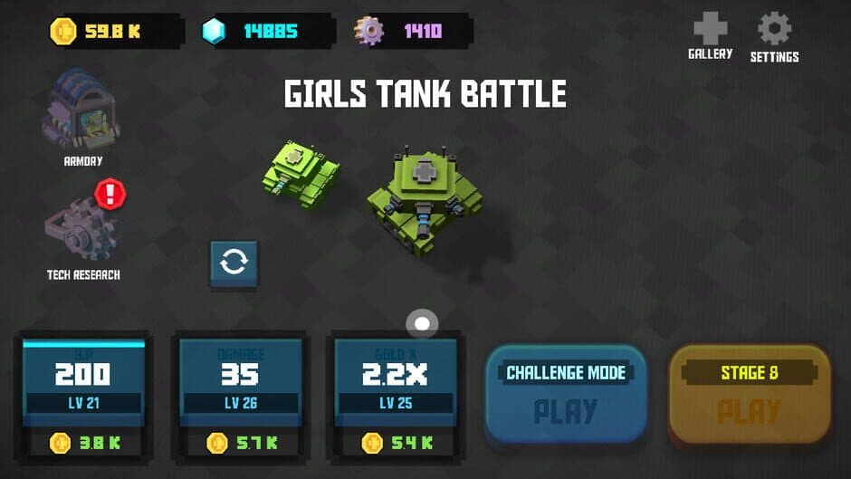 Скриншот 1 из Girls Tank Battle