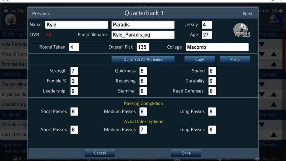 Скриншот 1 из Pro Strategy Football 2022