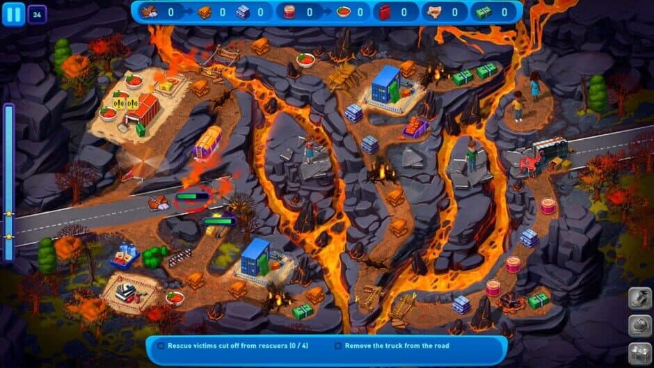 Скриншот 3 из Emergency Crew: Volcano Eruption