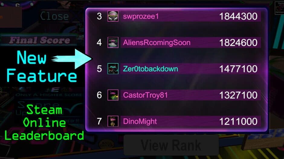Скриншот 1 из Neon Nights Pinball
