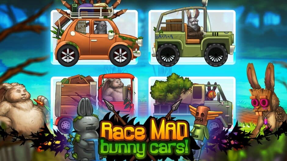 Скриншот 1 из Angry Bunny Race: Jungle Road