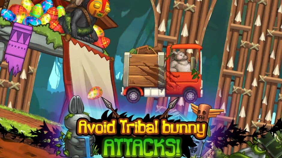 Скриншот 4 из Angry Bunny Race: Jungle Road