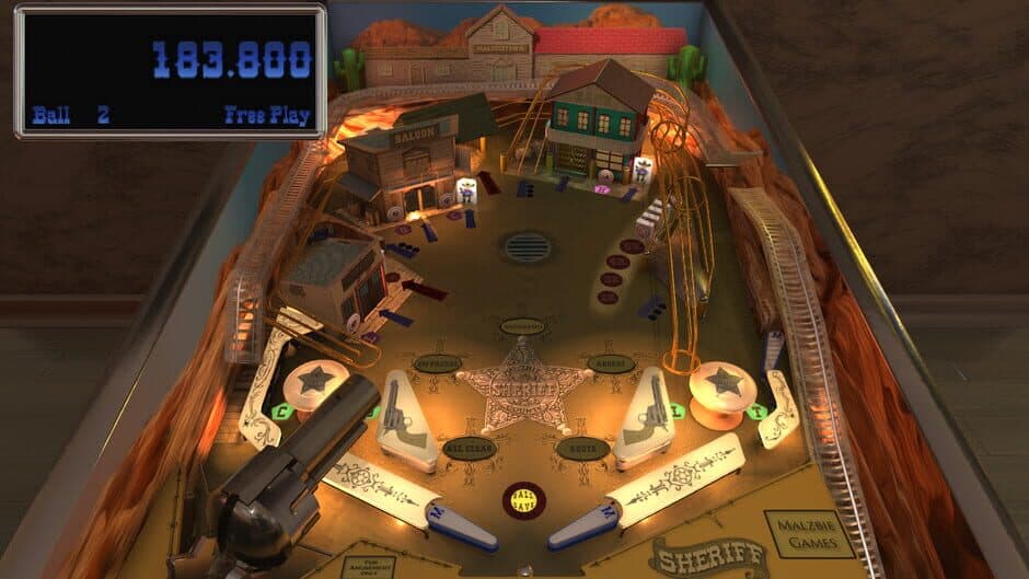 Скриншот 2 из Malzbie's Pinball Collection: Sheriff Table