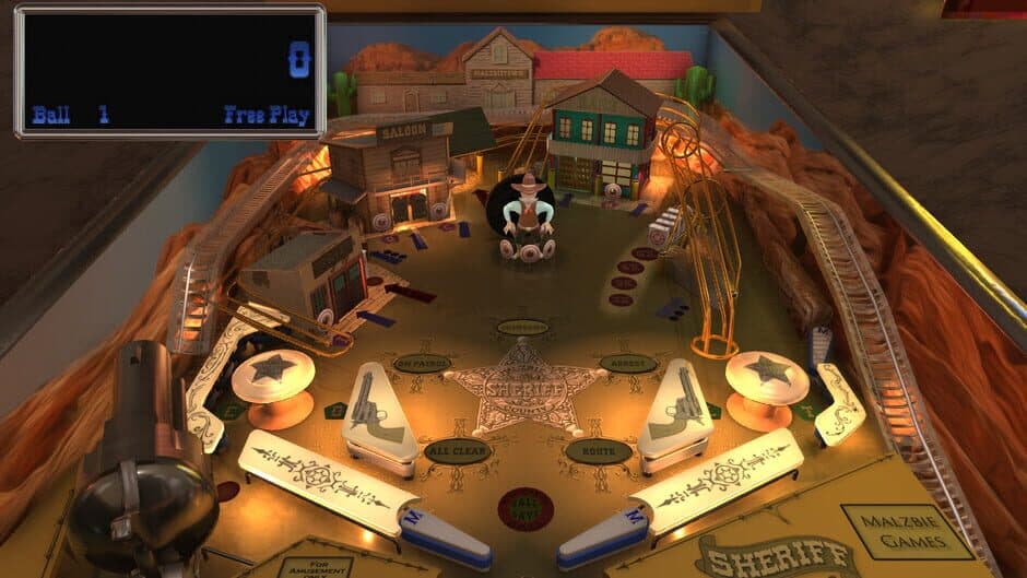 Скриншот 3 из Malzbie's Pinball Collection: Sheriff Table
