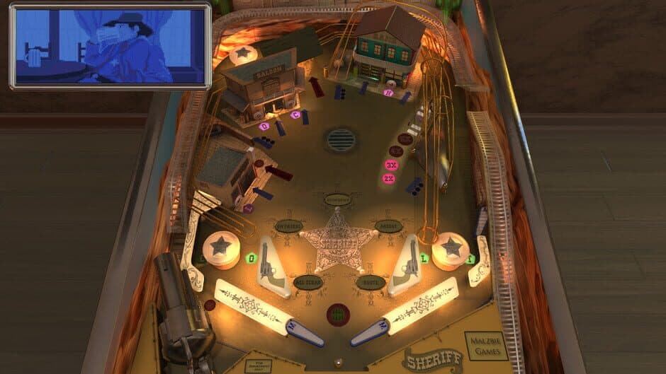 Скриншот 4 из Malzbie's Pinball Collection: Sheriff Table