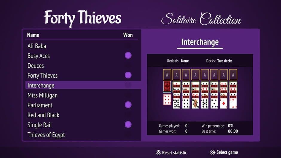 Скриншот 1 из Forty Thieves Solitaire Collection