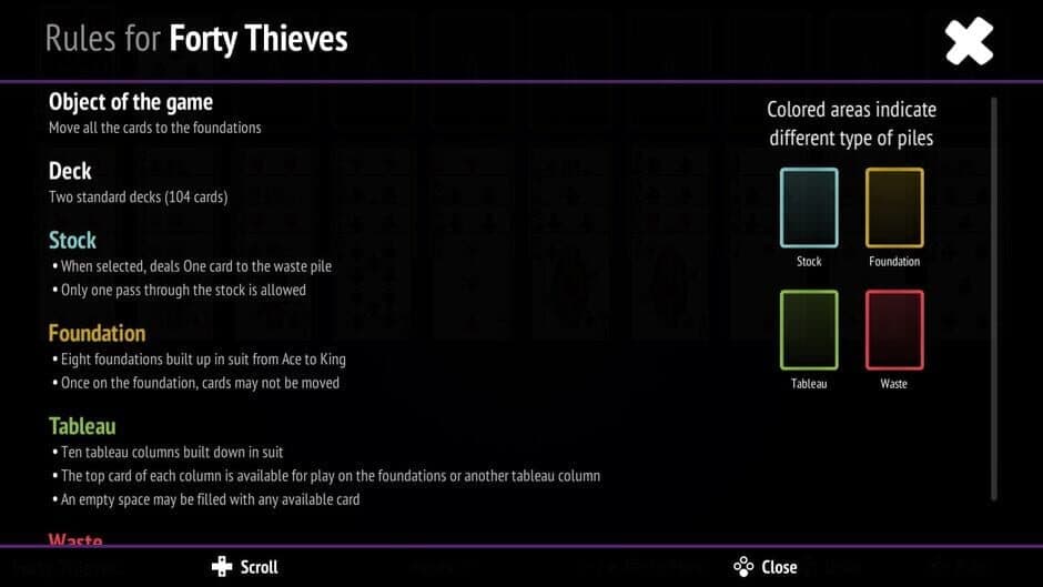 Скриншот 2 из Forty Thieves Solitaire Collection