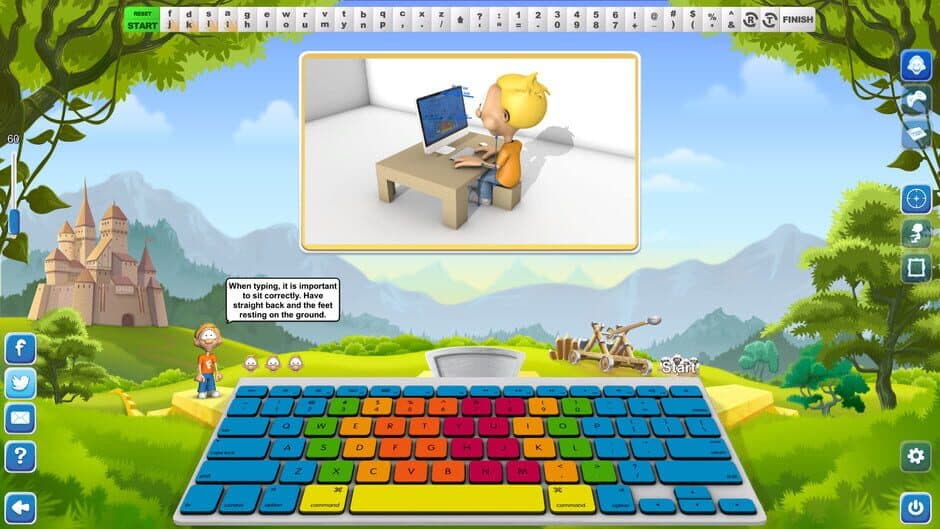 Скриншот 1 из Typing Fingers
