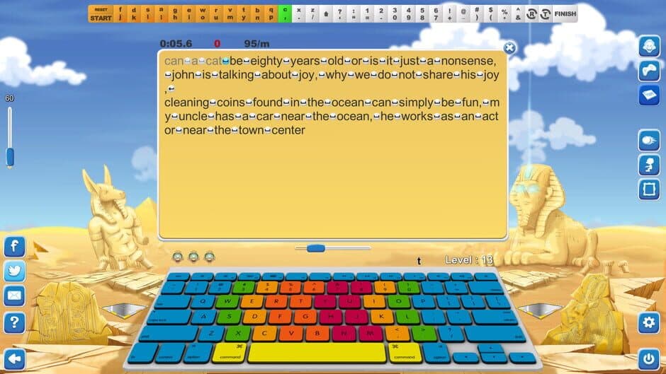 Скриншот 4 из Typing Fingers