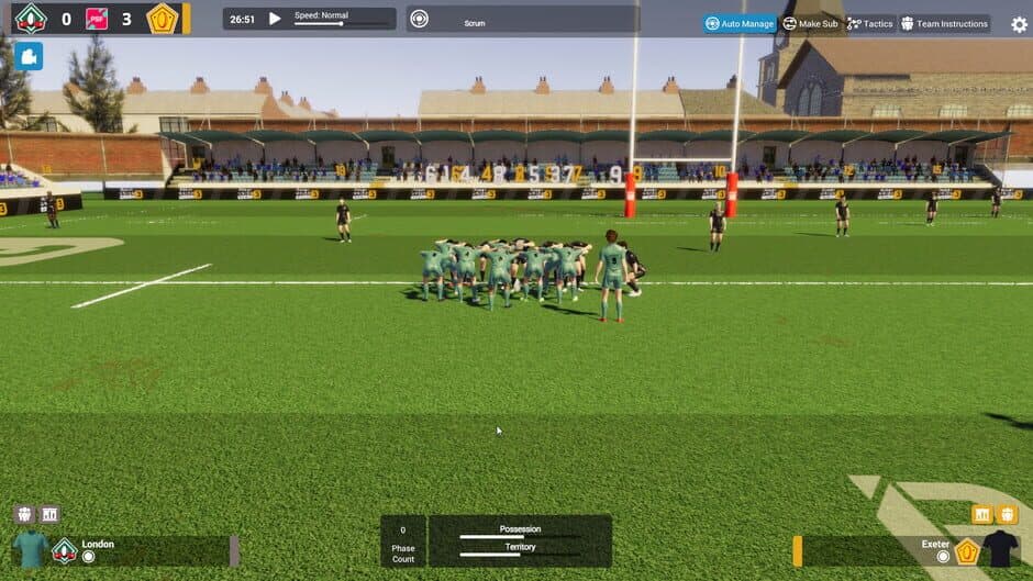 Скриншот 1 из Rugby Union Team Manager 3