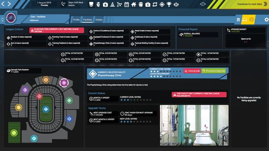 Скриншот 4 из Rugby Union Team Manager 3