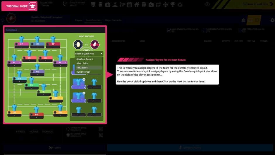 Скриншот 5 из Rugby Union Team Manager 3