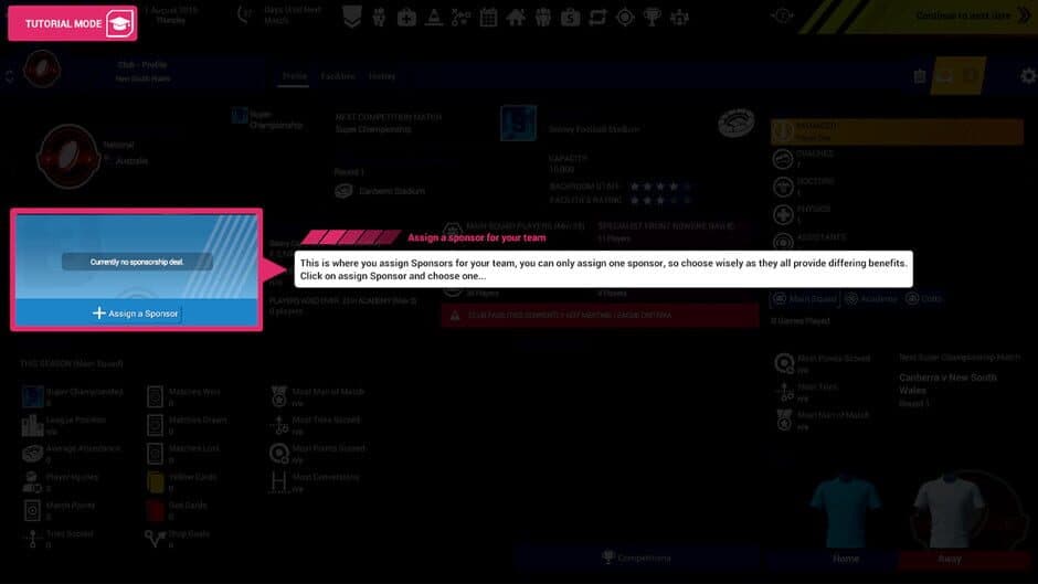 Скриншот 11 из Rugby Union Team Manager 3