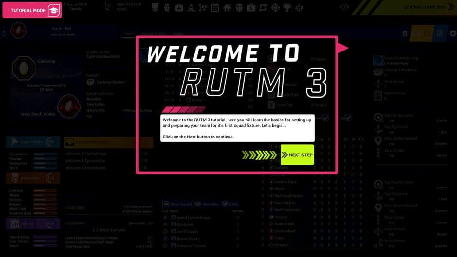 Скриншот 12 из Rugby Union Team Manager 3