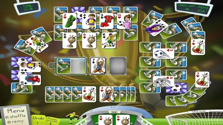 Скриншот 1 из Soccer Cup Solitaire