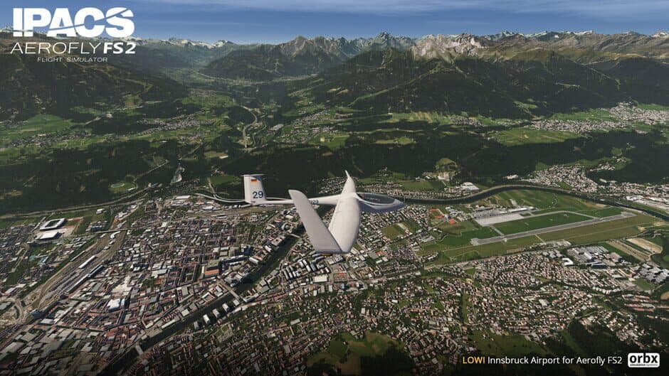 Скриншот 2 из Aerofly FS 2 Flight Simulator: Orbx - Innsbruck Airport