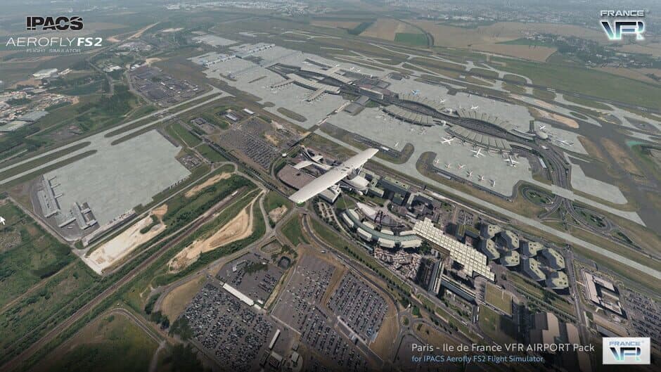 Скриншот 1 из Aerofly FS 2 Flight Simulator: France VFR - Paris-Ile-de-France Airport Pack