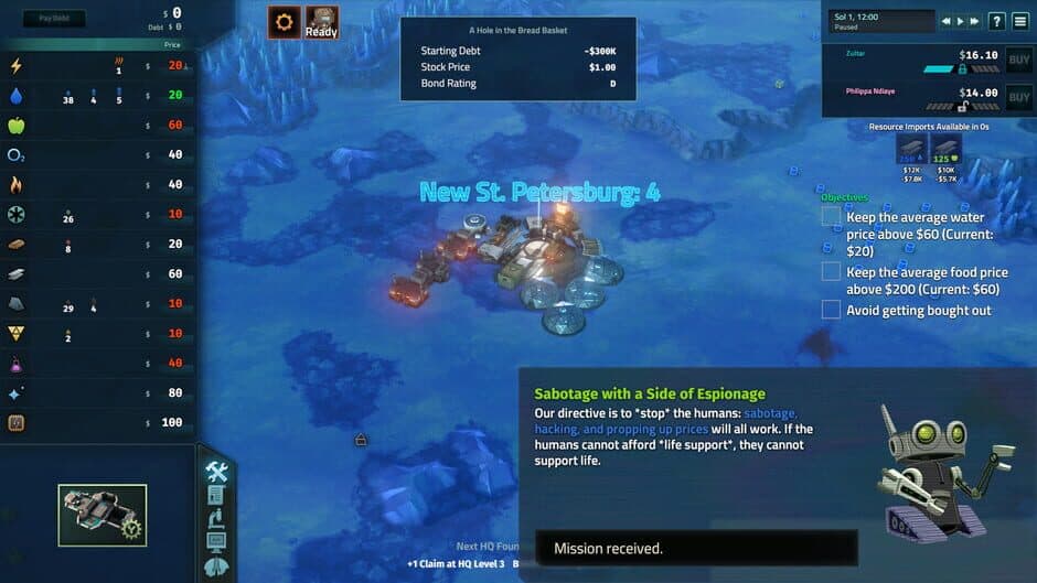 Скриншот 2 из Offworld Trading Company: The Europa Wager Expansion