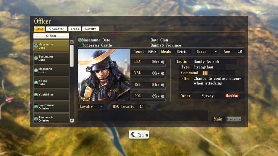 Скриншот 1 из Nobunaga's Ambition: Sphere of Influence - Scenario 8: The One-eyed Dragon