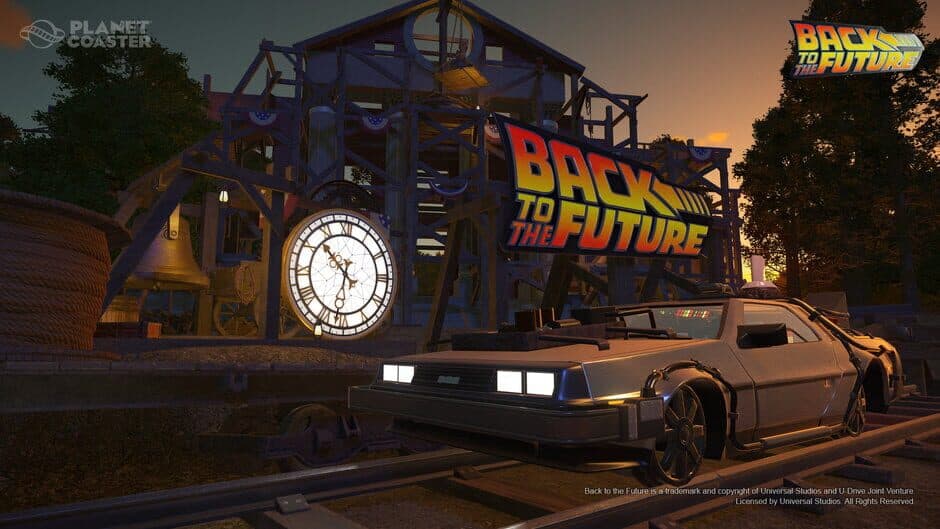 Скриншот 1 из Planet Coaster: Back to the Future Time Machine Construction Kit