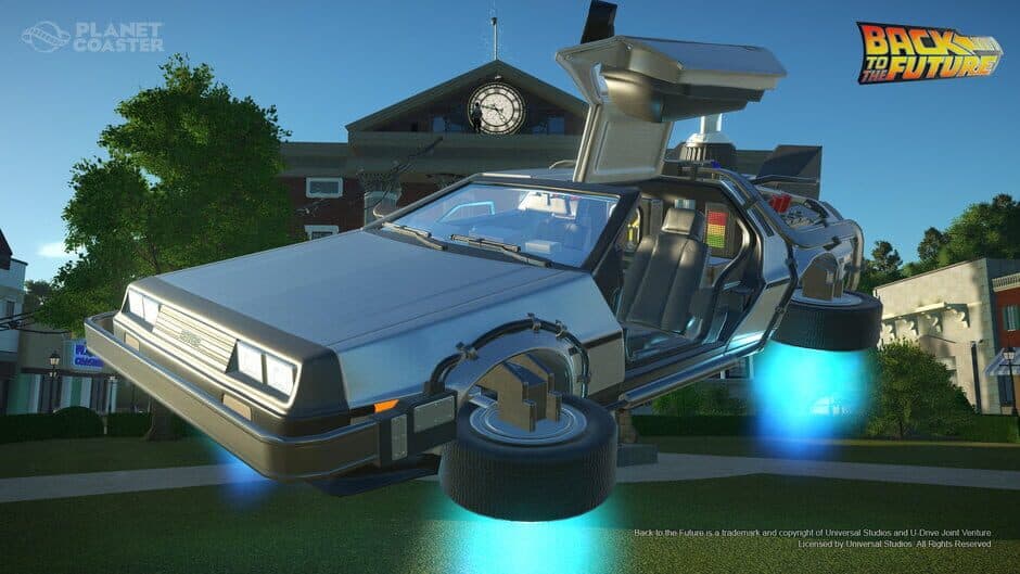 Скриншот 2 из Planet Coaster: Back to the Future Time Machine Construction Kit