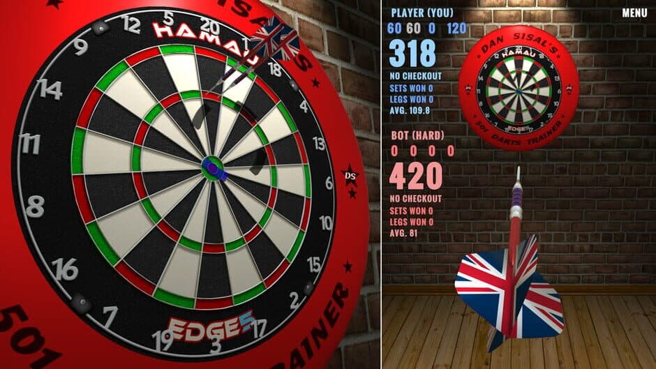 Скриншот 1 из Dan Sisal's 501 Darts Trainer