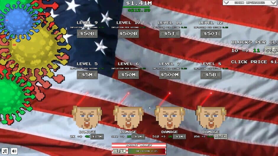 Скриншот 3 из Trump vs. Covid: Save the World Clicker