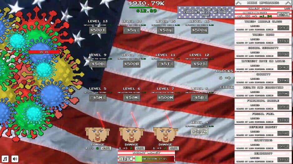 Скриншот 4 из Trump vs. Covid: Save the World Clicker