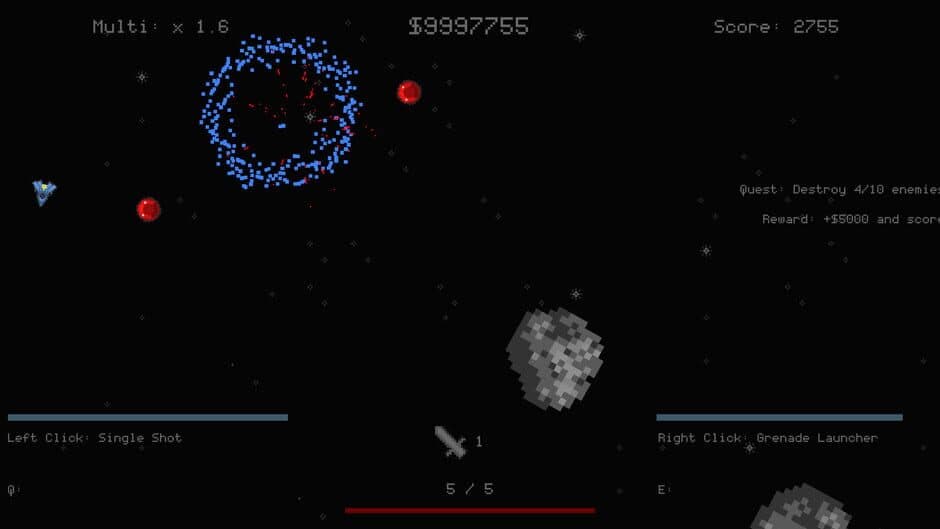 Скриншот 1 из Asteroids... But Roguelite