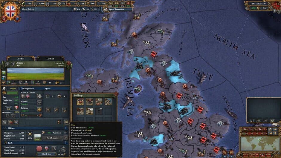 Скриншот 3 из Europa Universalis IV: Rule Britannia - Immersion Pack