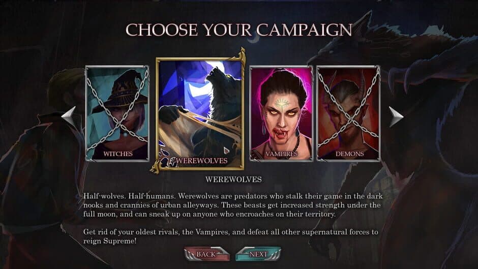 Скриншот 1 из Urban Fantasy: Vampires vs Werewolves