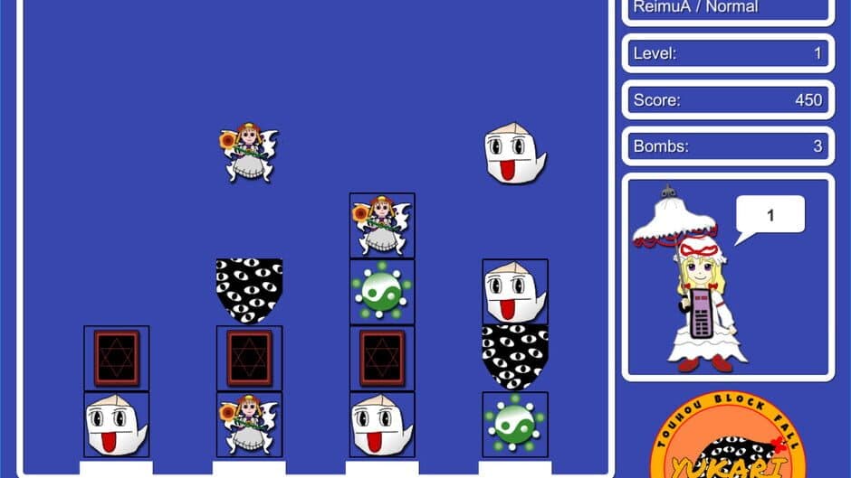 Скриншот 1 из Touhou Block Fall: Yukari