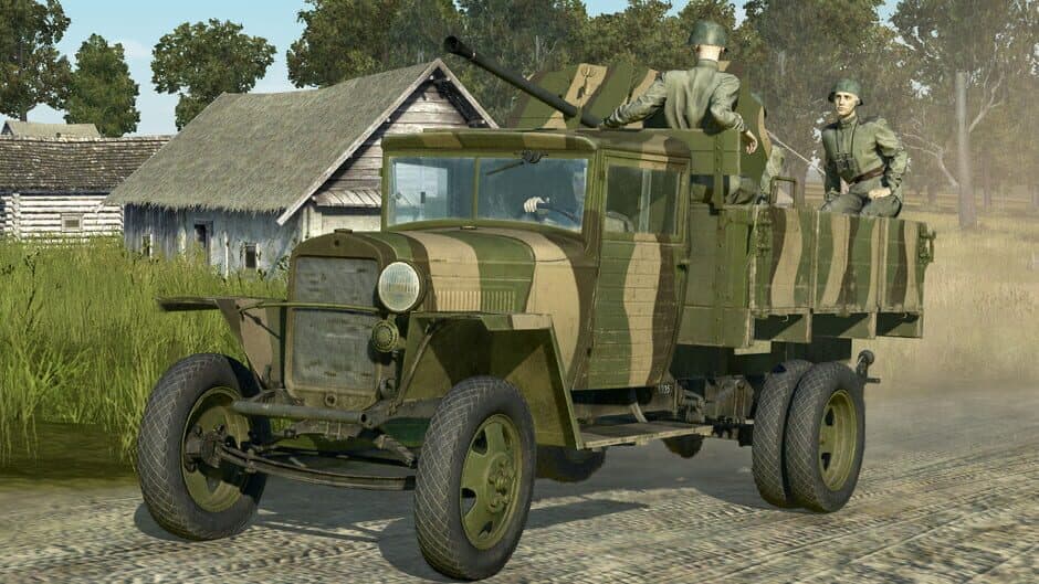 Скриншот 11 из IL-2 Sturmovik: Battle of Stalingrad - GAZ-MM 72-K Anti-Aircraft Gun