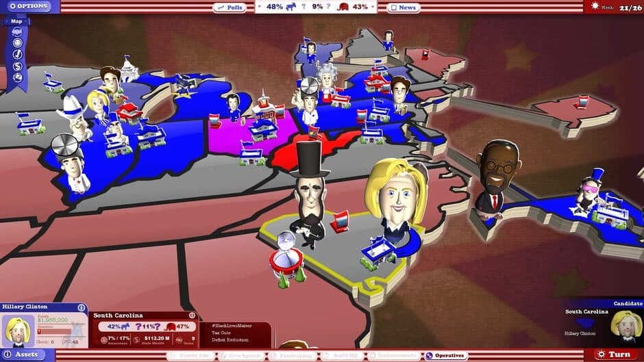 Скриншот 4 из The Political Machine 2016: Campaign DLC
