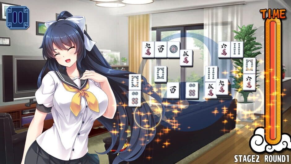 Скриншот 3 из Pretty Girls Mahjong Solitaire: Blue